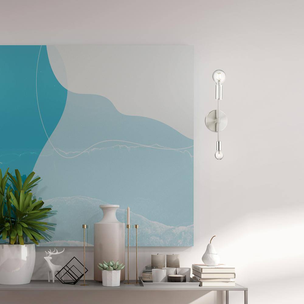 Blairwood Brushed Nickel 2-Light ADA Compliant Wall Sconce