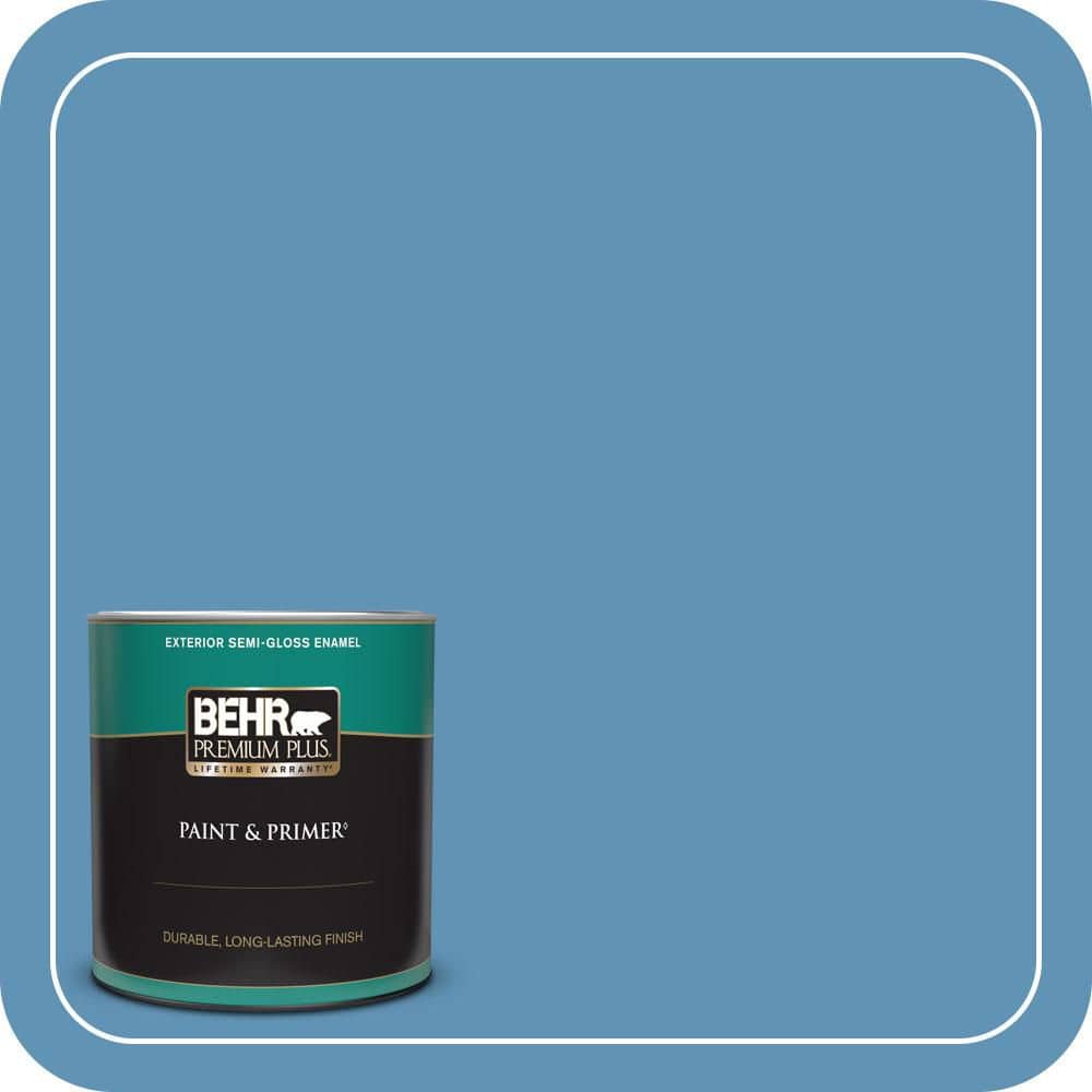 1 qt. #MQ5-56 Empire Blue Semi-Gloss Enamel Exterior Paint & Primer price history on PriceWatchPro
