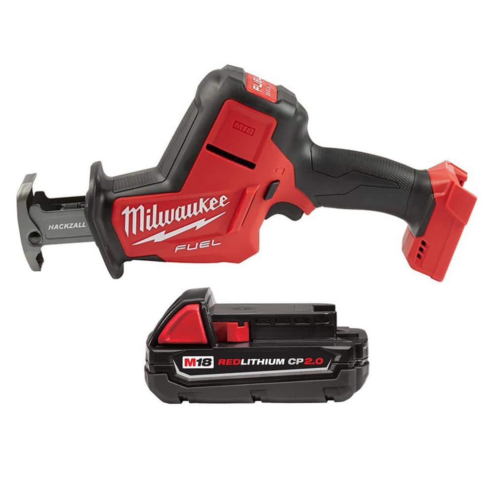 Milwaukee M18 FUEL 18-Volt Lithium-Ion Brushless Cordless HACKZALL  Reciprocating Saw with 2.0 Ah Battery 2719-20-48-11-1820 The Home Depot