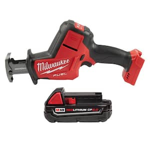 M18 FUEL 18-Volt Lithium-Ion Brushless Cordless HACKZALL Reciprocating Saw with 2.0 Ah Battery