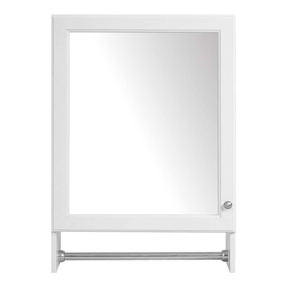 20 in. W x 28.6 in. H Rectangular MDF Medicine Cabinet with Mirror price history on PriceWatchPro