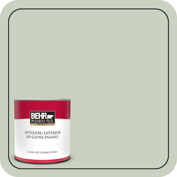 BEHR PREMIUM PLUS 1 qt. #PPF-25 Terrace View Hi-Gloss Enamel Interior/Exterior Paint & Primer