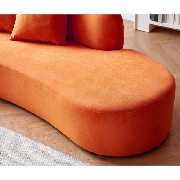 US Pride Furniture Harcane 91 in. Armless 4-Seat Half-Moon