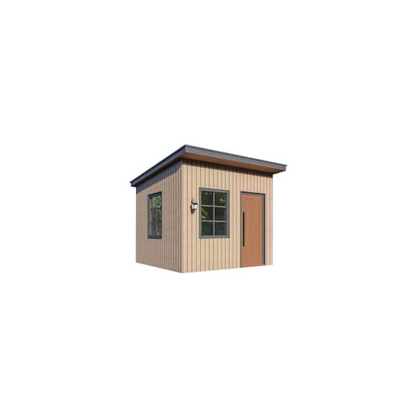 Unbranded Dallas 96 sq.ft. Small Space Steel Frame+Complete Kit DIY Assembly Home Office Studio Guest Room ADU Cabin Storage Shed