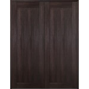 Vona 07 56 in. x 80 in. Both Active Veralinga Oak Wood Composite Double Prehung Interior Door