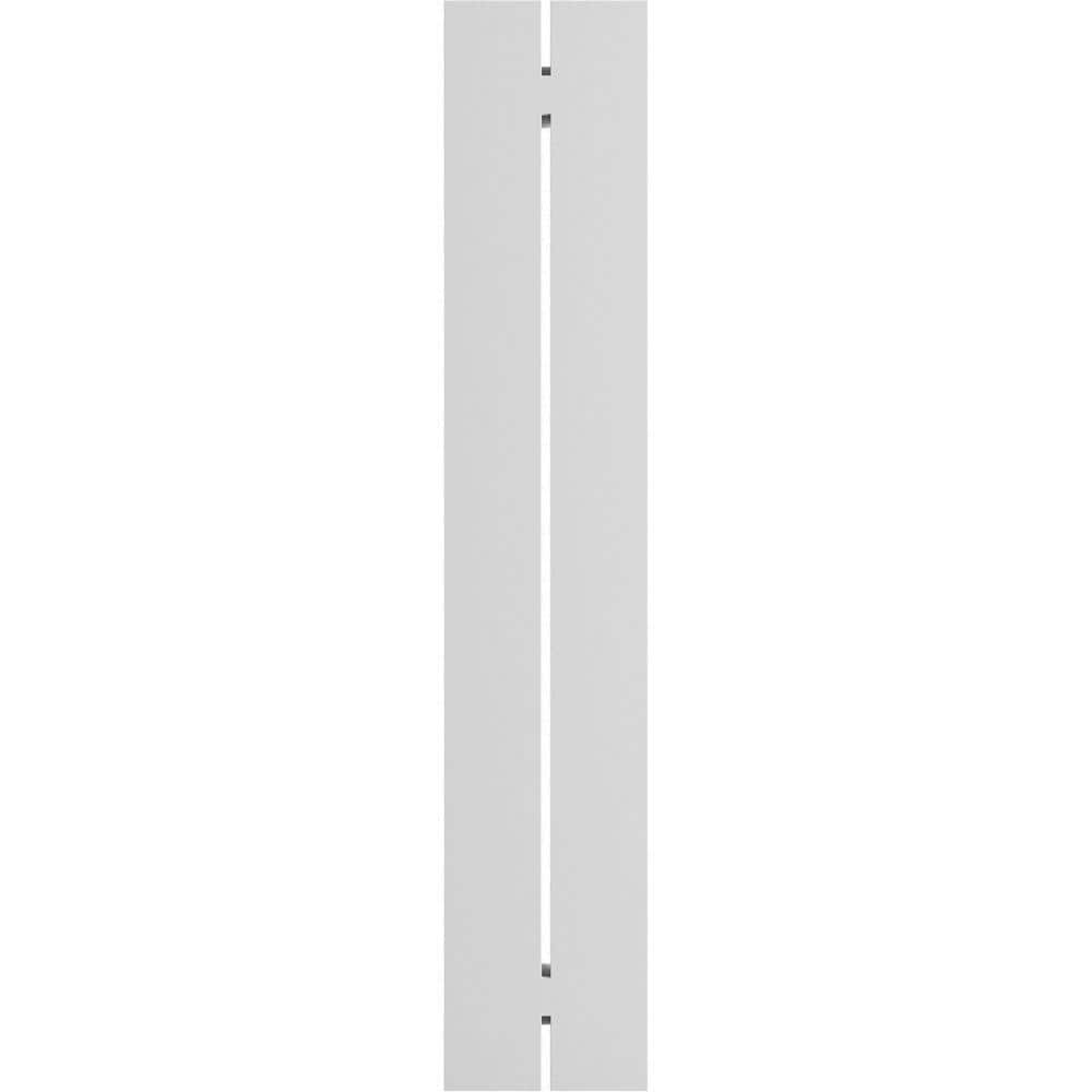 Unfinished White PVC Board-n-Batten Shutters, 11.25"W x 53"H