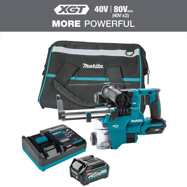 40V max XGT Brushless Cordless 13/16 in. Rotary Hammer Kit w/Extractor, AFT, AWS Capable (2.5Ah)