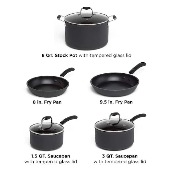 Aluminum Alloy Non-Stick Cookware Set, Pots and Pans - 8-Piece Set (Li –  DOUBLE GLOBAL INC