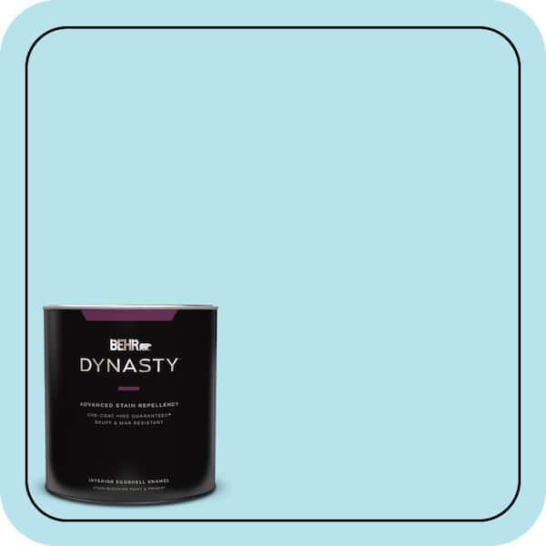BEHR DYNASTY 1 qt. #P490-1 Ocean Front Eggshell Enamel Interior Stain-Blocking Paint & Primer
