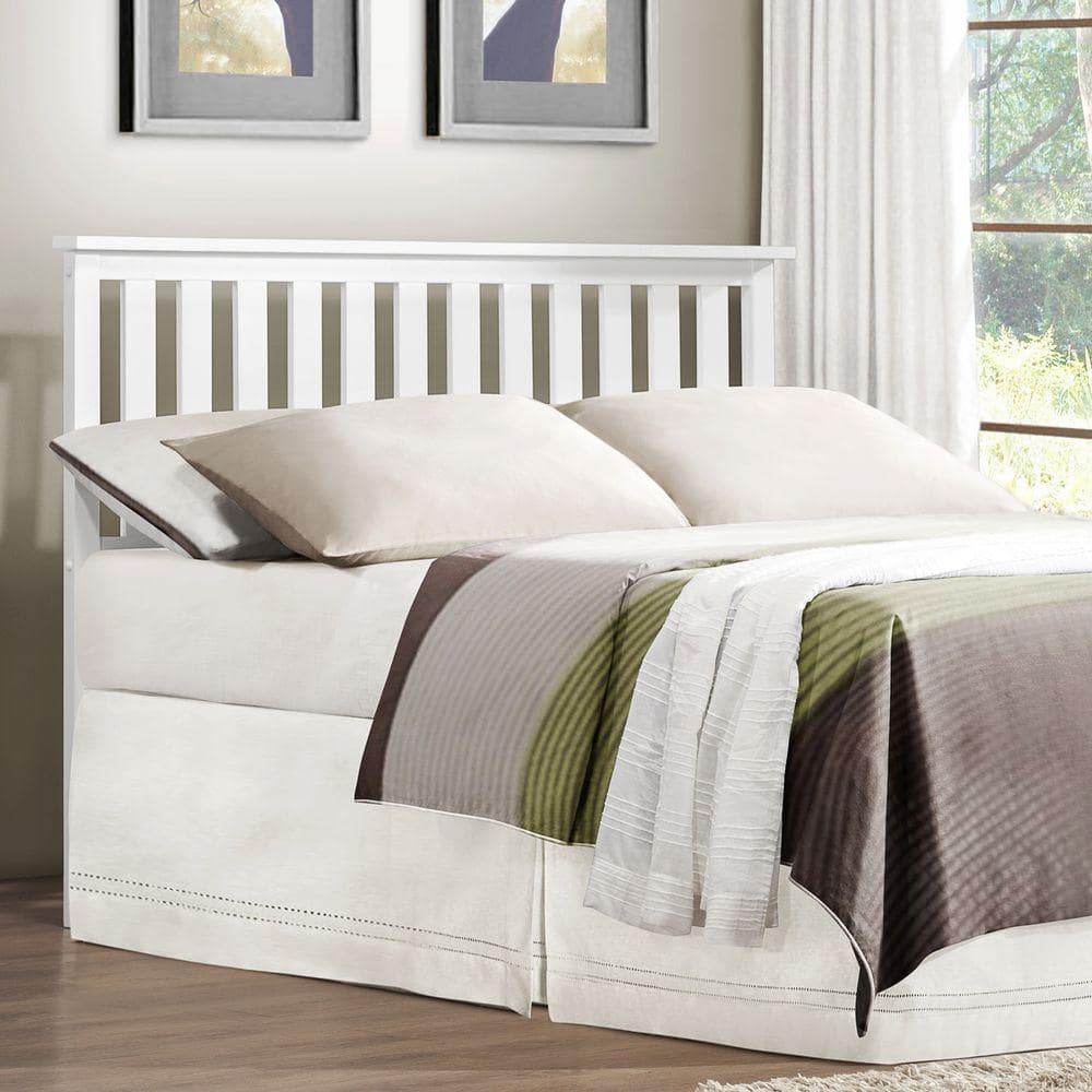 HomeSullivan Chilton White Twin Headboard 40949B002P The Home Depot