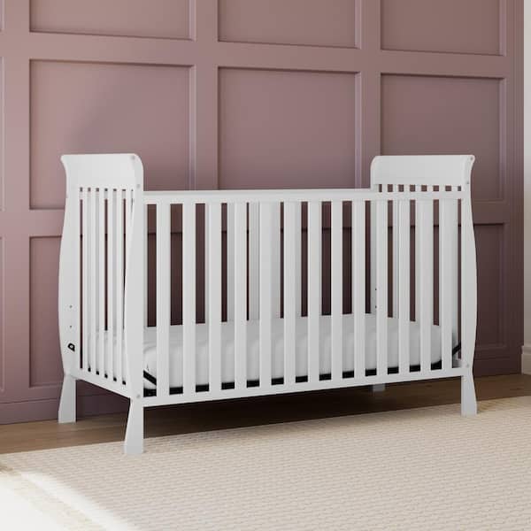 Storkcraft Maxwell White 3-in-1 Convertible Crib 04601-111 The