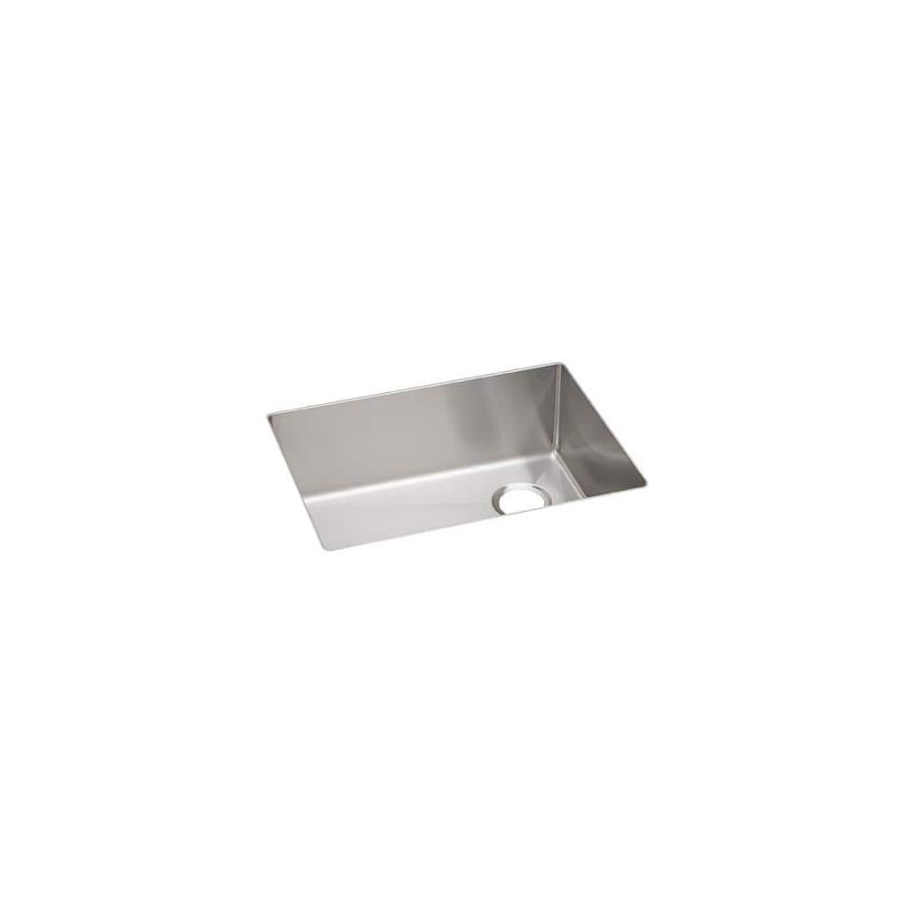 Crosstown 25.5" Silver Stainless Steel Undermount Kitchen Sink