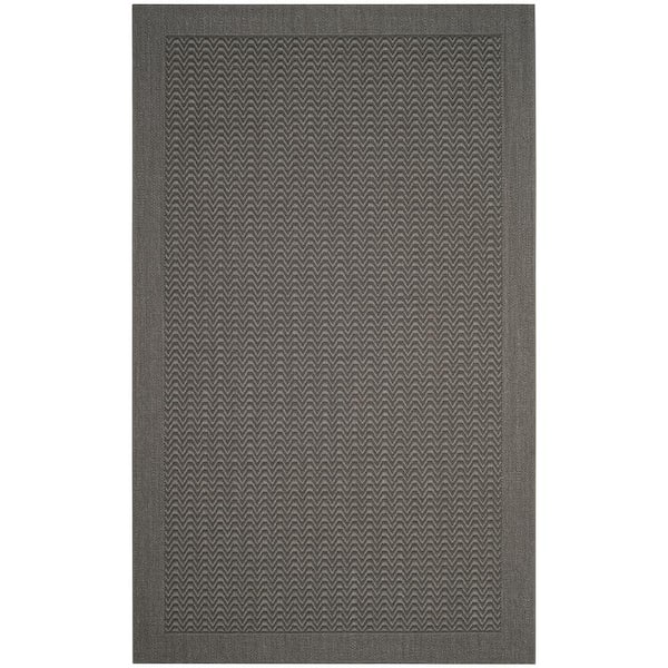 SAFAVIEH Palm Beach Ash 5 ft. x 8 ft. Solid Border Area Rug