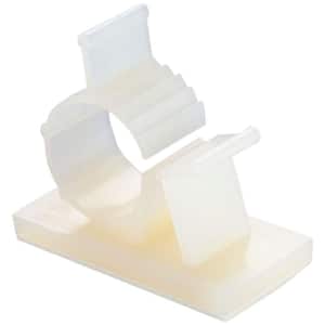 1/2 in. Plastic Kwik Clip, White (4-Pack)