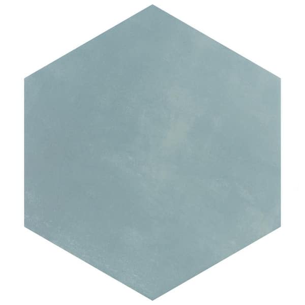 Horizon Hex Aguamarina 7-3/4 in. x 9 in. Ceramic Floor and Wall Tile (8.88 sq. ft./Case)