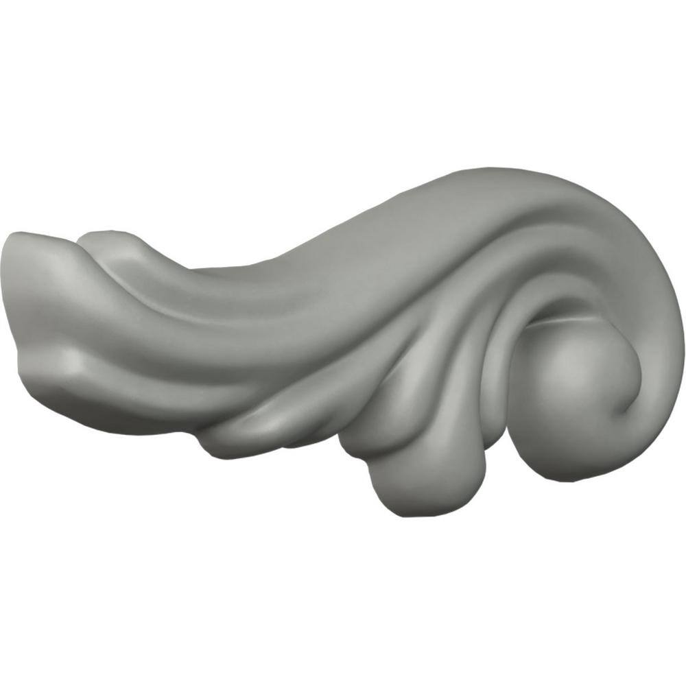 Primed Polyurethane Leaf Scroll Applique for Wall Trim