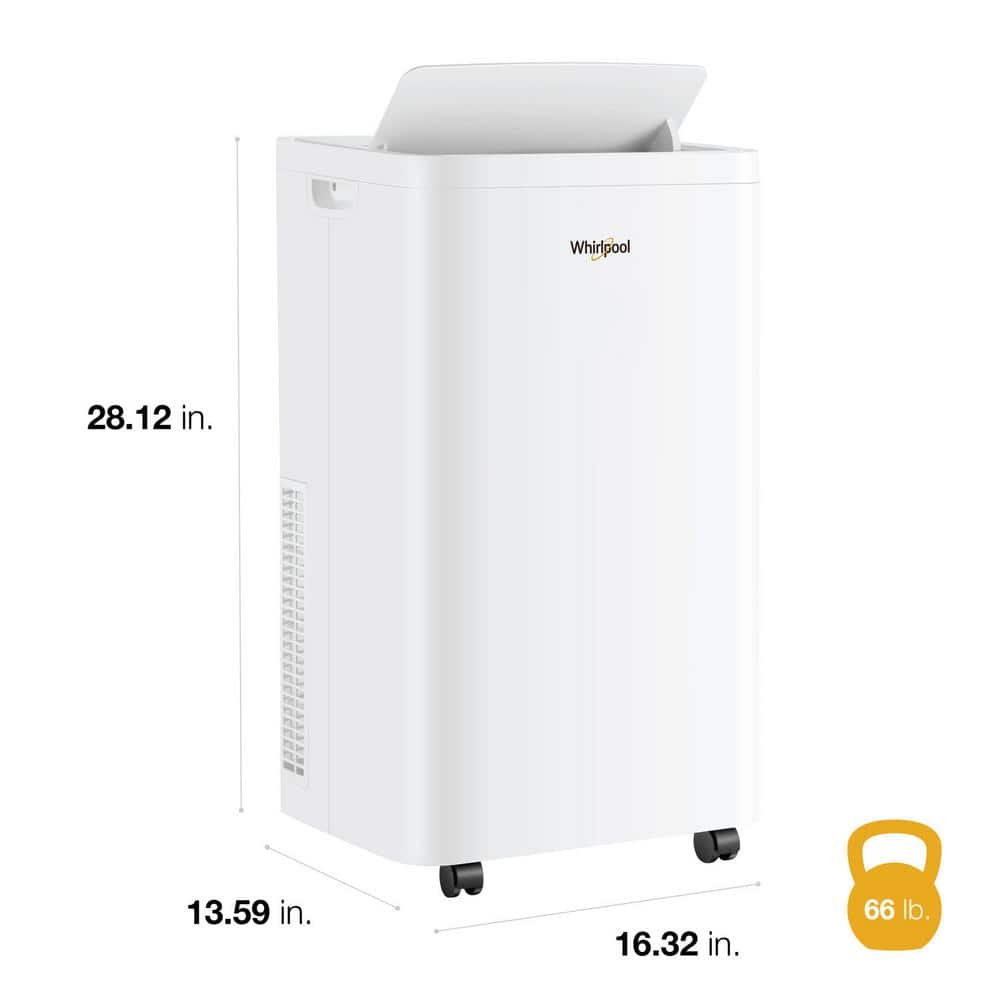 Whirlpool 12,000 BTU White Portable Air Conditioner with Remote