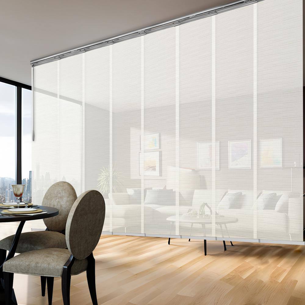 Ornate Alabaster 130 in.- 175 in. W x 116 in. L Adjustable 8-Panel Satin Nickel Double Rail Panel Track, 23.5 in. Slates price history on PriceWatchPro