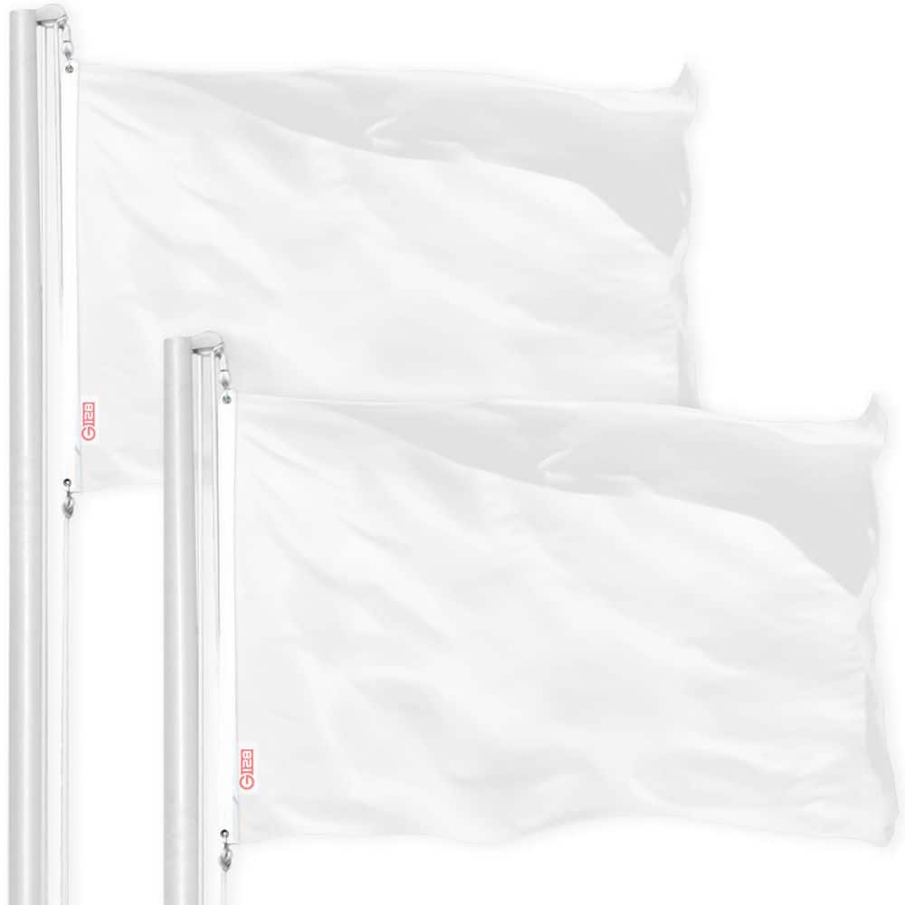 2-Pack Solid White Lite Weave Pro Series Flag 2 ft. x 3 ft. Printed 150D Polyester price history on PriceWatchPro
