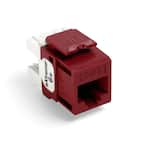 QuickPort Extreme CAT 6 T568A/B Wiring Connector, Red