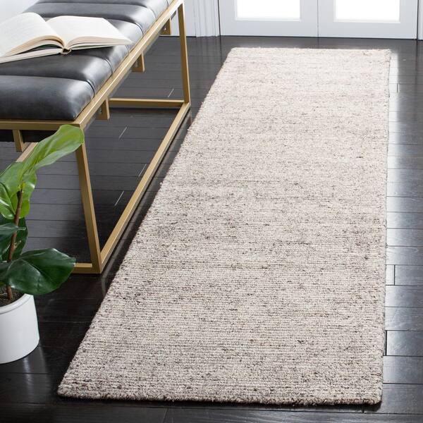 Himalaya 2 ft. x 12 ft. Brown Solid Color Runner Rug