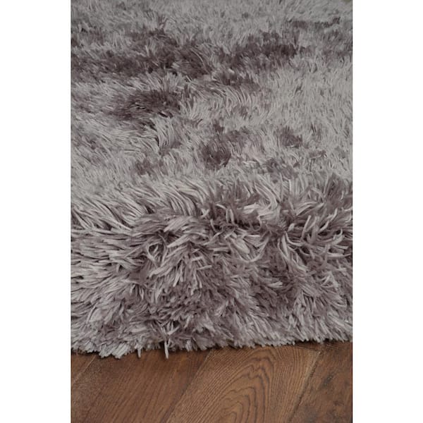 Faux Lamb Skin Grey 4 ft. x 6 ft. Shag Area Rug