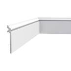 7/8 in. D x 5-1/2 in. W x 78-3/4 in. L Primed White High Impact Polystyrene Baseboard Moulding (5-Pack)