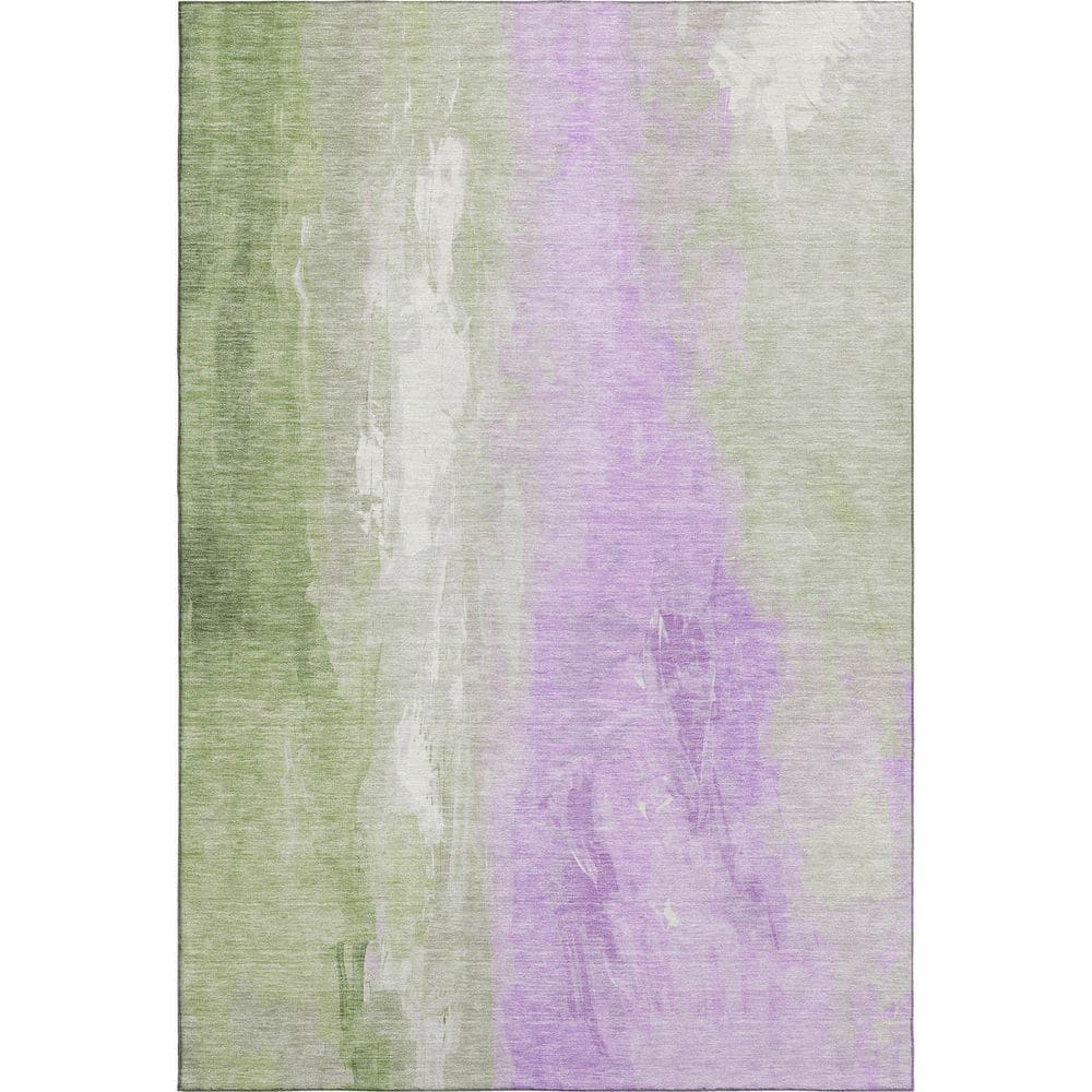 Mayfield Premium Machine Washable Abstract AMF1844 Aloe 5 ft. x 7 ft. 6 in. Area Rug price history on PriceWatchPro