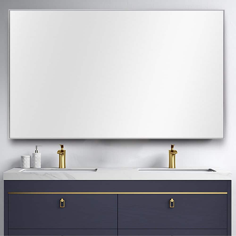 35 in. W x 59 in. H Mondern Oversize Rectangular Framed Wall Bathroom Vanit