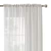 Home Decorators Collection White Solid Rod Pocket Sheer Curtain - 60 In ...