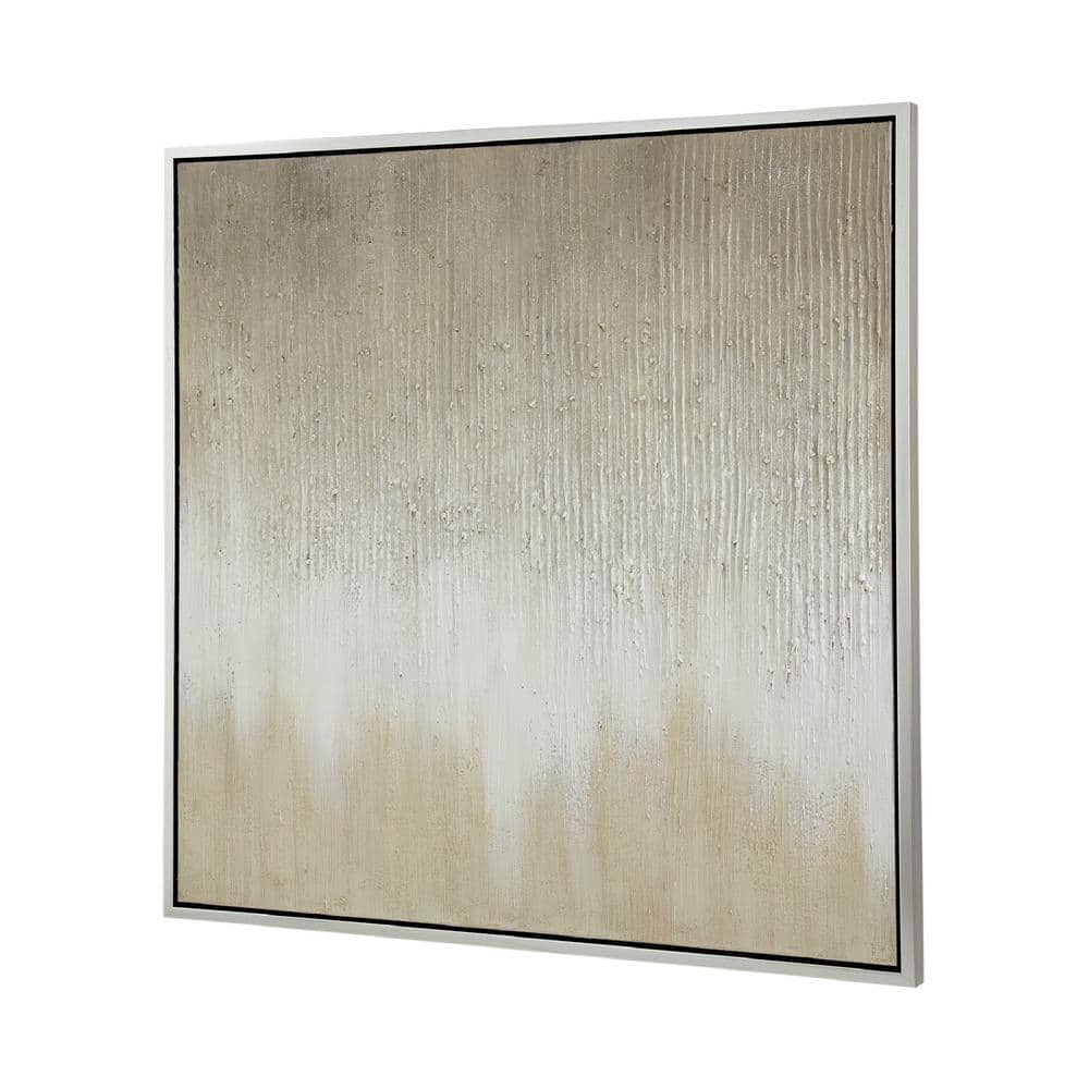 Golden Sunshine Hand-Painted Abstract Canvas Wall Art