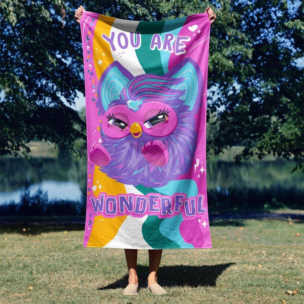 THE NORTHWEST GROUP Furby You Are Wonderful Microfiber Beach Towel