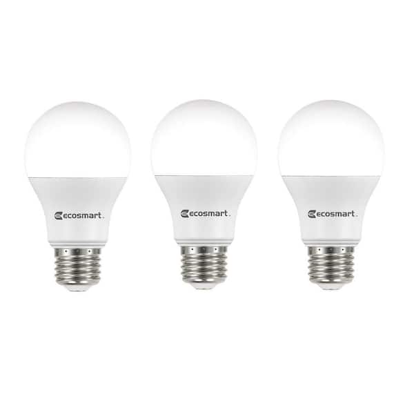 Unbranded 60-Watt Equivalent A19 Non-Dimmable LED Light Bulb Daylight (3-Pack)