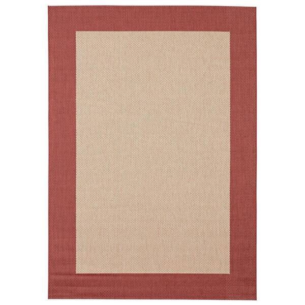 Robert Red 8 ft. x 10 ft. Indoor/Outdoor Area Rug 304448612403051 The