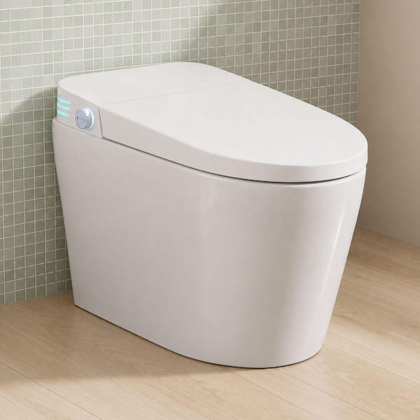 Xspracer Elongated Smart Bidet Toilet 1.28 GPF in White with
