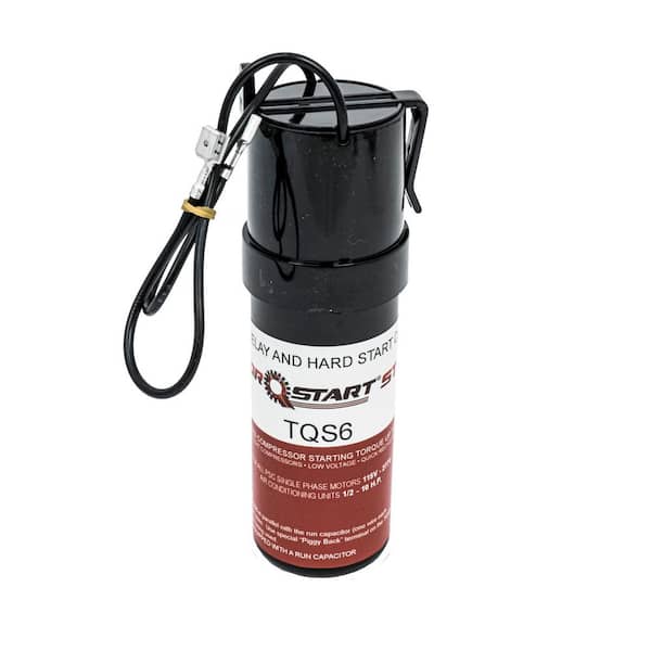 TorQstart 130-156 MFD Hardstart Capacitor Up to 500% Torque for 1/2-10 HP HVAC Systems 115-277-Volt