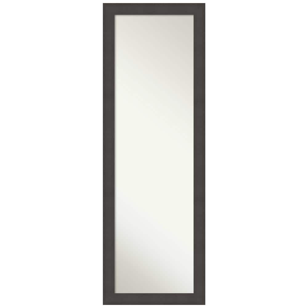 Blaine Light Pewter Narrow 17.5 in. x 51.5 in. Non-Beveled Modern Rectangle Framed Full Length on the Door Mirror price history on PriceWatchPro