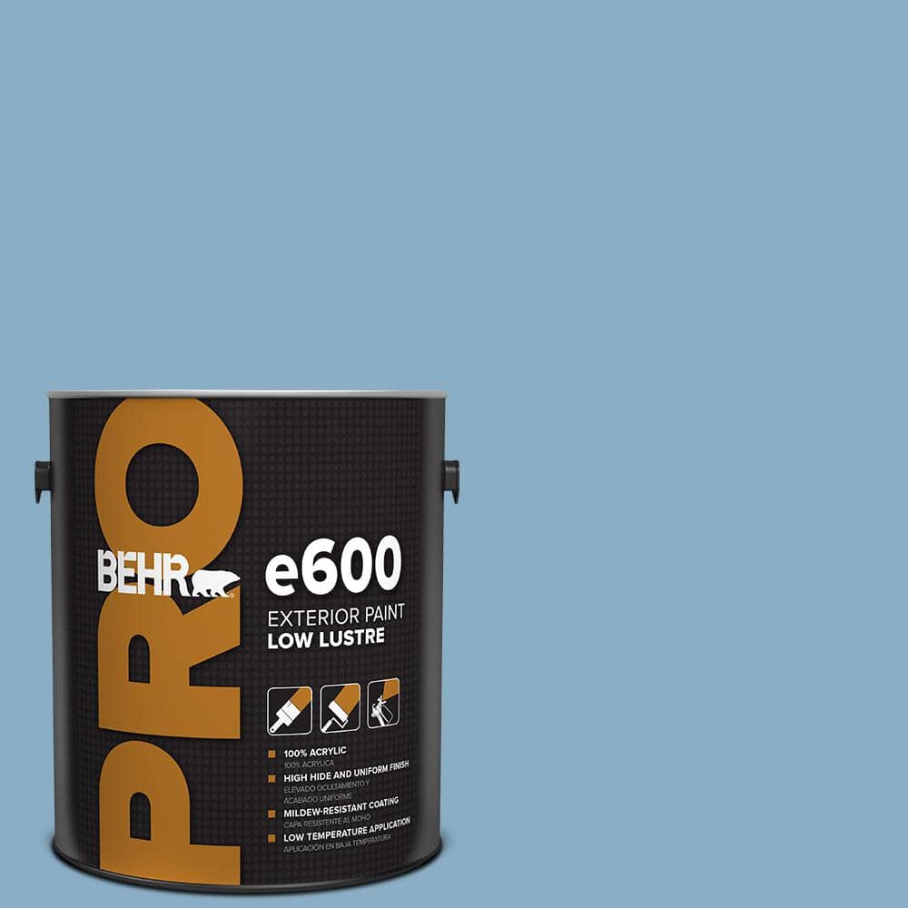 Chilly Blu BEHR PRO 1 gal. #S500-4 Chilly Blue Low Luster Exterior Paint PR62001 ...