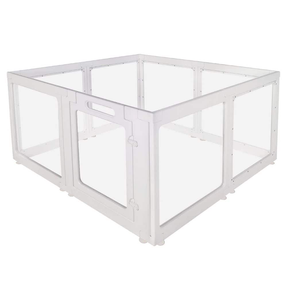 23.62 in. x 39.37 in. x 39.37 in. Acrylic Dog Playpen Transparent Pet Fence price history on PriceWatchPro