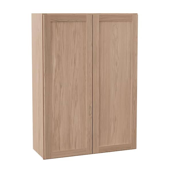 Sinclair 30 in. W x 12 in. D x 42 in. H Assembled Wall Cabinet in Shaker Light Oak