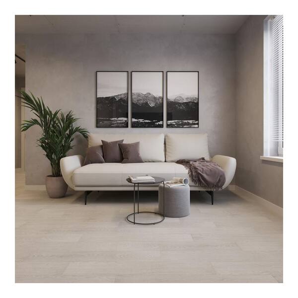 Lucida USA PresCore Weathered Gray 12-mil x 6-in W x 36-in L Waterproof Glue Down Luxury Vinyl Plank Flooring (54-sq ft/ Carton)