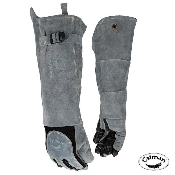 Large Premium Sheep Grain MIG/Stick Welder's Glove with Heavy Duty Triple-Layer Cuff - 21 in. Length