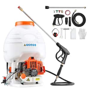 5 gal. Gas Powered Backpack 26.5cc 0.9HP Engine Sprayer with 24 in. Wand and Nozzles, Earmuffs and Gloves 1-Pack
