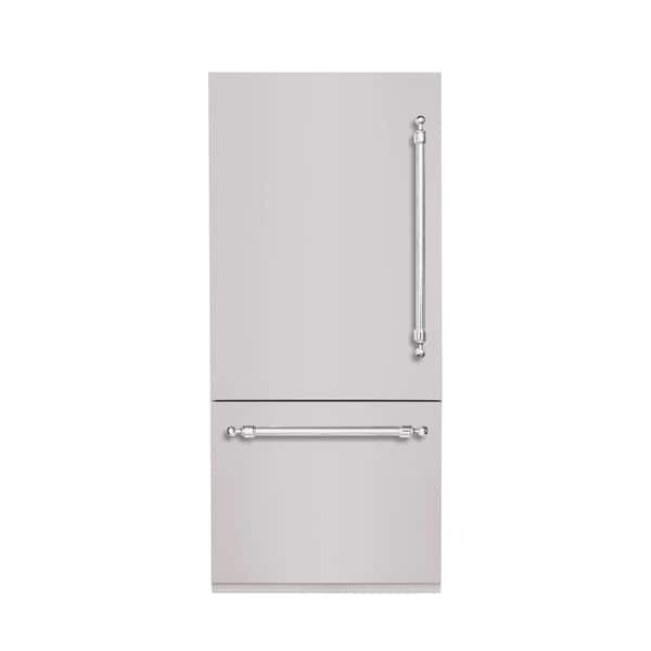 Hallman CLASSICO 36 In. Built-In BM36 LH-HINGE - PNL and HDL in STAINLESS STEEL with CHROME TRIM