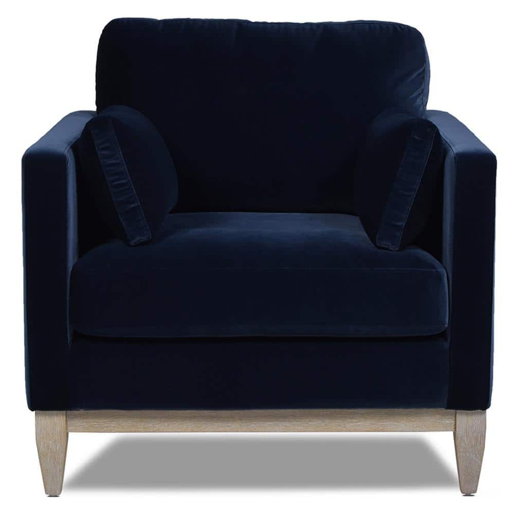 Jennifer Taylor Knox 36 In Pillow Arm Performance Velvet Modern   Dark Navy Blue Performance Velvet Jennifer Taylor Accent Chairs 64110 1 V040 64 1000 