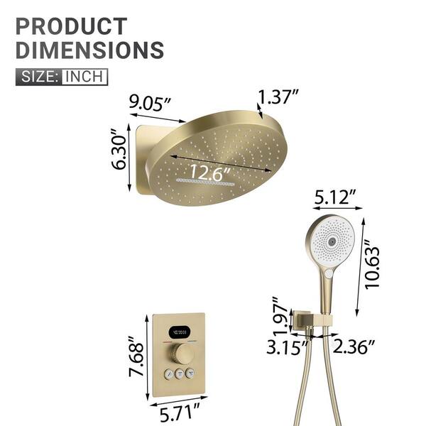 1-Spray 7.68 in. Single Wall Mount Fixed Rain Shower Head in Chrome Pink 1-Spray 7.68 in. Single Wall Mount Fixed Rain Shower Head in Chrome Pink