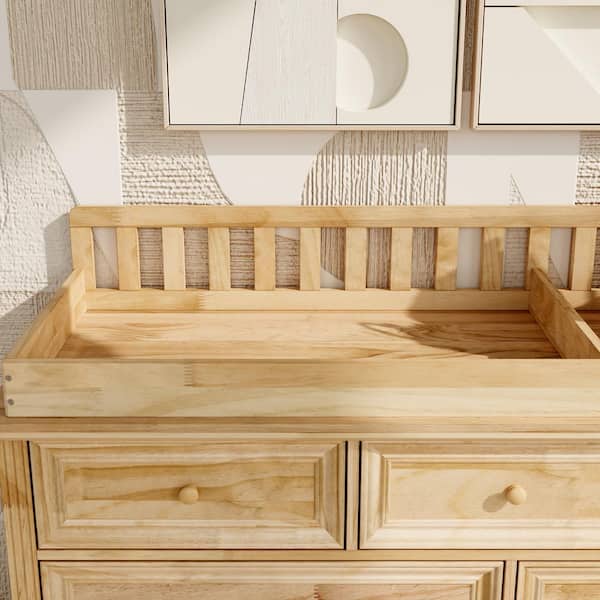 white christmas dresses Babyletto Yuzu 3 Drawer Changer Dresser Natural Walnut main image 0