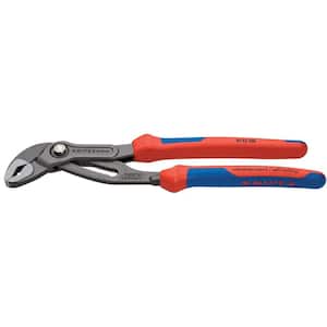 Heavy Duty Forged Steel 12 in. Cobra Pliers with 61 HRC Teeth and Multi-Component Comfort Grip