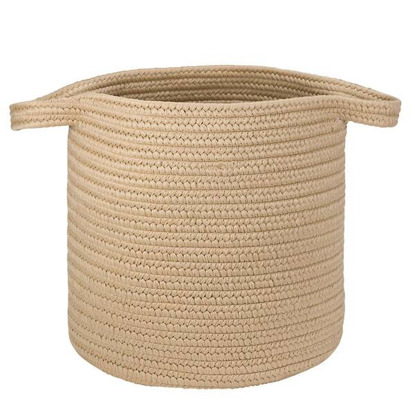 Colonial Mills 16 in. x 16 in. x 20 in. Sandcastle Addison Braided Laundry Basket