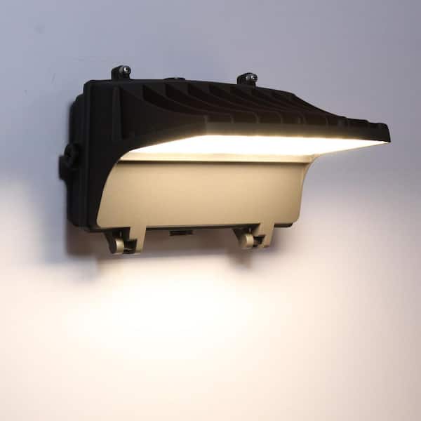 450-Watt Equivalent 7800 Lumen 90% Bronze Integrated LED Wall Pack (1-Pack)